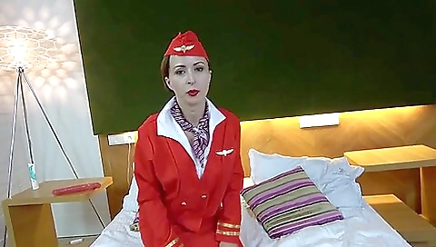 Kinky And Perverted Flight Attendant