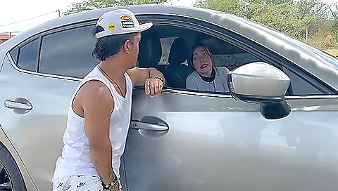 I Fulfill My Sexual Fantasy With A Little Dwarf Who Has His Motorcycle Stranded In The Middle Of Nowhere, He Puts His Huge Cock In Me Until I Fill With Milk