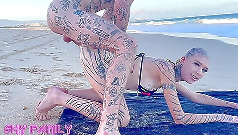 Fucking & Fisting My Wifes Best Friend At Public Nude Beach While People Watch From Afar!